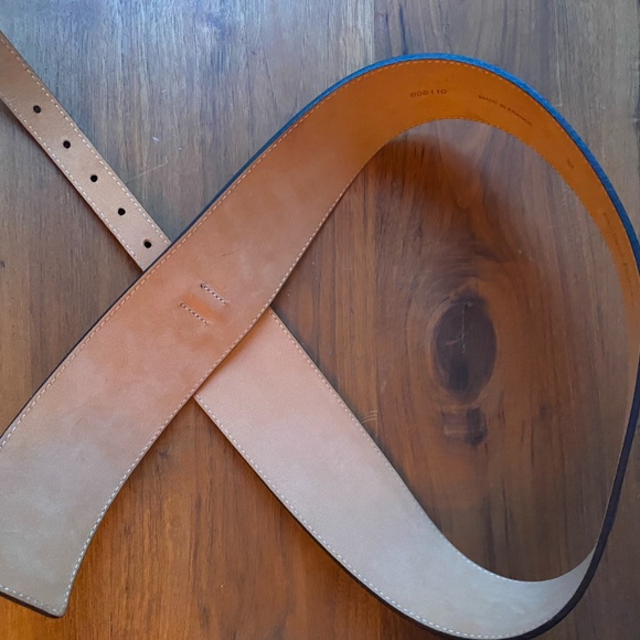 Maison Boinet Wide Calf Leather Waist Belt Size 32 main image 3